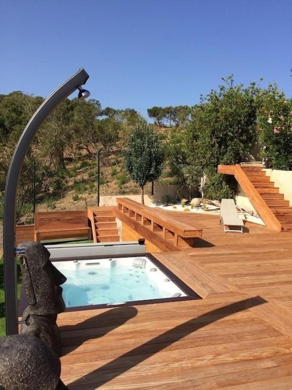 F2 Avec Jacuzzi, Petanque, A 3 Min Mer, Dans Grande Propriete Porticcio  Zewnętrze zdjęcie